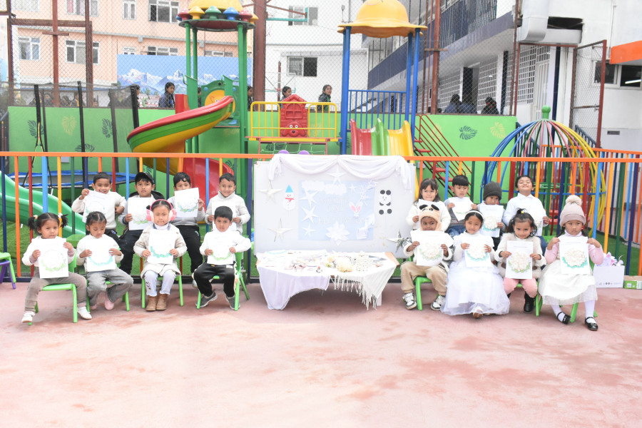 Children are in white dress